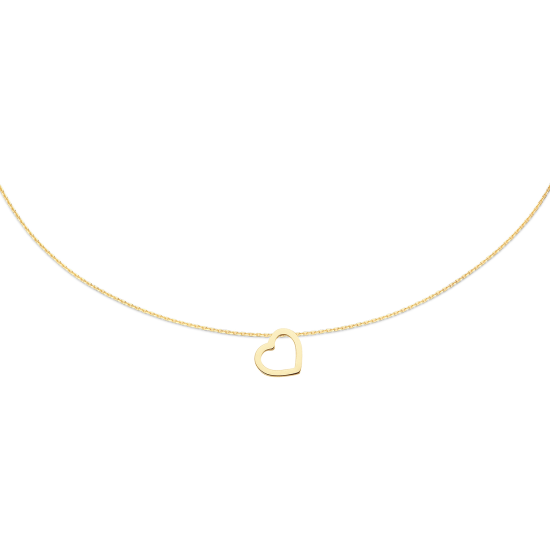 14K GG SWINGING HEART COLLIER - JACKIE - 10068509