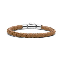 BUDDHA TO BUDDHA JACK BRACELET COGNAC ZILVEREN ARMBAND - 10068521