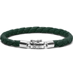 BUDDHA TO BUDDHA JACK BRACELET GREEN ZILVEREN ARMBAND - 10068522