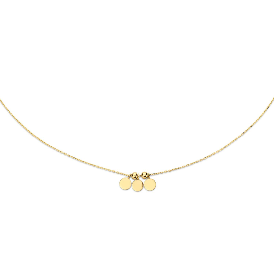 14K GG SWING DISC COLLIER JKN20.046 - JACKIE - 10068532