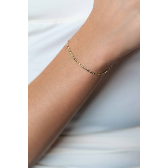 14K GG GLANZENDE FANTASIE ARMBAND - ZINZI - 10068543