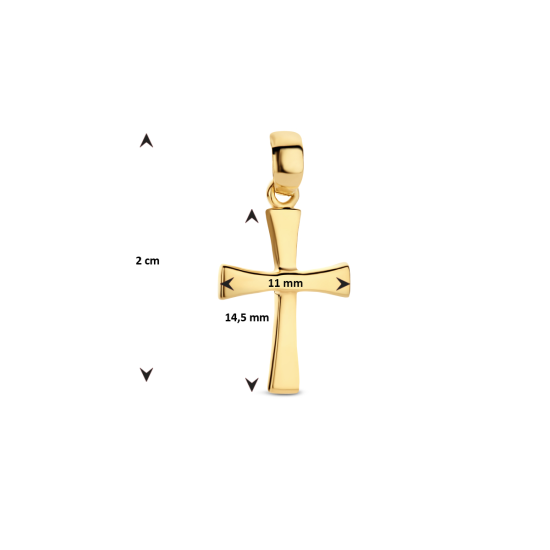 14K GG KRUIS HANGER - 10068605