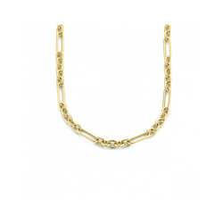 14k GG COLLIER ROND/OVAAL 5+1 OPEN 4mm 42cm - 1006850