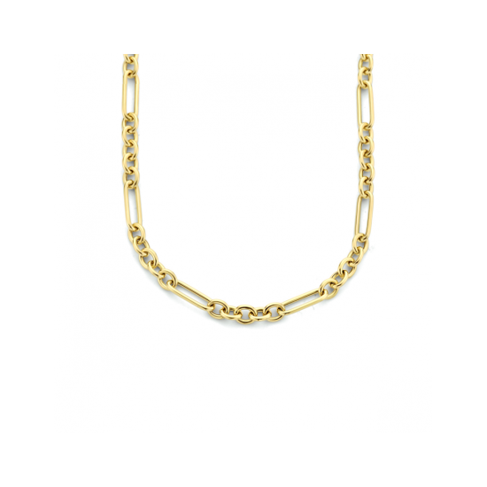 14k GG COLLIER ROND/OVAAL 5+1 OPEN 4mm 42cm - 1006850