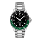 TISSOT "SEASTAR 1000 GMT" QUARTS HPH ST-ST GROEN-ZWARTE LUNETTE T1208521105100 - 10068698
