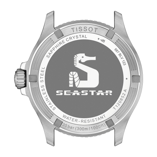 TISSOT "SEASTAR 1000 GMT" QUARTS HPH ST-ST GROEN-ZWARTE LUNETTE T1208521105100 - 10068698