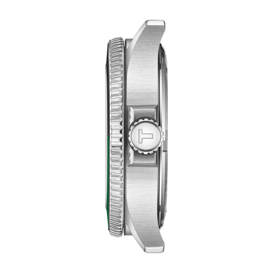 TISSOT "SEASTAR 1000 GMT" QUARTS HPH ST-ST GROEN-ZWARTE LUNETTE T1208521105100 - 10068698