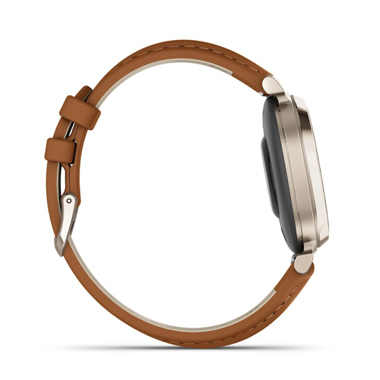 GARMIN LILLY 2 CLASSIC CREAM GOLD BRUIN LEER - 10068711
