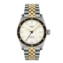 TISSOT HERENHORLOGE  "PRS516 POWERAUTOMATIC 80" BICOLOR STAAL-GGDBL WITTE WPL. - 10068802