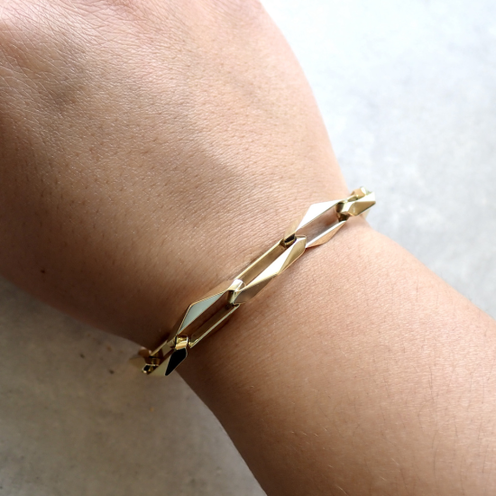 14k GG VINTAGE CLOSED FOR EVER ARMBAND 19cm 6mm - 10068838