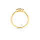 BLUSH 14k GG RIJRING 3x LG DIAM.2x.06ct 1x.20ct BRILJANT W-SI LG1007Y/52 - 10068881
