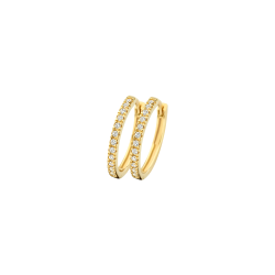 BLUSH 14k GG CREOOLEN 1RIJ ZIRK 2x10mm 7309YZI - 10068886