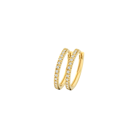 BLUSH 14k GG CREOOLEN 1RIJ ZIRK 2x10mm 7309YZI - 10068886