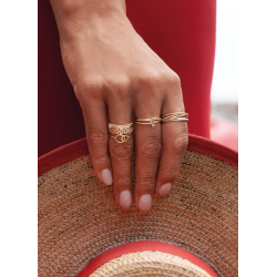 14K GG CIRO DOPPIO CIRCLE RING - JKR24.408 JACKIE - 10068890