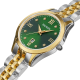 BALMAIN "CLASSIC-R" BICOLOR DAMESHORLOGE MET GROENE WPL. EN 8 DIAM. - 10068896