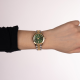 BALMAIN "CLASSIC-R" BICOLOR DAMESHORLOGE MET GROENE WPL. EN 8 DIAM. - 10068896