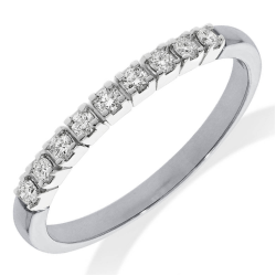 14k WG RIJRING 0,18ct H-SI 4P KLAUW - 10068913