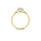 ROZETRING LG DIAMANT BAGGUETTE/BRILJANT .40ct W-SI 14k GG - 10068932