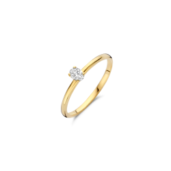 BLUSH 14k GG SOLITAIRRING MET OVALE LG DIAMANT .15ct TW-SI LG1028Y/52 - 10068935