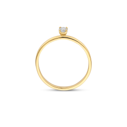 BLUSH 14k GG SOLITAIRRING MET OVALE LG DIAMANT .15ct TW-SI LG1028Y/52 - 10068935