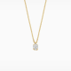 BLUSH 14k GG RONDANKERCOLLIER MET SOLITAIRHANGER OVALE LG DIAM.15ct - 10068937