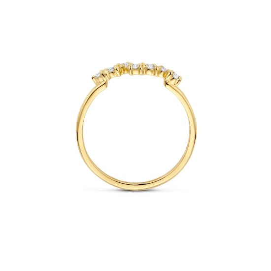 BLUSH 14k GG RING MET 7 ZIG-ZAG ZIRKONIAS - 10068948