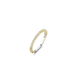 TI SENTO RIJ RING ZIRCONIA VERGULD - 12268ZY/58 - 10068952