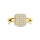 FACETTE 14k GG RING 49 LG DIAMANTEN .50ct H-SI - 10068957