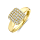 FACETTE 14k GG RING 49 LG DIAMANTEN .50ct H-SI - 10068957