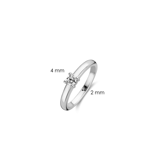 TI SENTO SOLITAIR RING ZIRCONIA -12212ZI/50 - 10068959