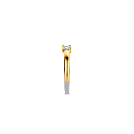TI SENTO VERGULD SOLITAIRE RING ZIRCONIA - 12212ZY/56 - 10068961