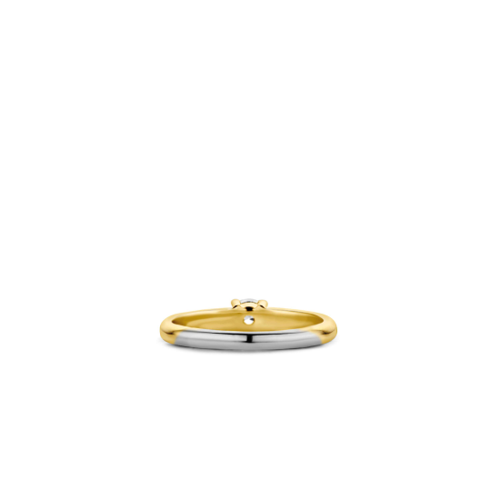 TI SENTO VERGULD SOLITAIRE RING ZIRCONIA - 12212ZY/56 - 10068961