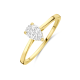 14k GG SOLITAIRRING MET PEAR SHAPED LG DIAM 0.50ct H-SI - 10068963