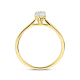 14k GG SOLITAIRRING MET PEAR SHAPED LG DIAM 0.50ct H-SI - 10068963