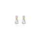 14k GG OORSTEKERS MET PEAR SHAPE EN BRILJANT GESLEPEN LG DIAMANT 1.25ct (2x 0.625ct) H-SI PEAR SHAPE EN BRILJANT GESLEPEN - 10068965