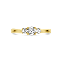 14k GG TRILOGIE 3x BRILJANT LG DIAM 0.46ct H-SI - 10068971