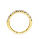 14k GG RIJRING 10x BRILJANT LG DIAM 1.00ct H-SI - 10068972