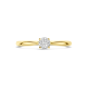 14k GG SOLITAIRRING BRILANT LG DIAM 0.25ct H-SI - 10068974