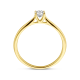14k GG SOLITAIRRING BRILANT LG DIAM 0.25ct H-SI - 10068974