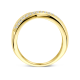 14k GG CROSSOVER RING 2RIJ LG DIAM 0.30ct H-SI - 10068975