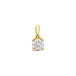 14k GG SOLITAIRHANGER BRILJANT LG DIAM 0.25ct H-SI 9,5 mm - 10068977