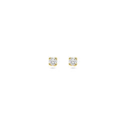 14k SOLITAIR OORSTEKERS 2x BRILJANT LG DIAM 0.20ct. (2x 0.10ct) H-SI - 10068978