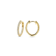 14k GG KLAPCREOLEN BRILJANT LG DIAM 0.46ct (2x 0.23ct) H-SI 16,5 mm - 10068979