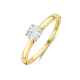 14k GG SOLITAIRRING MET LG DIAM 0.50ct H-SI - 10068982