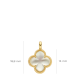 BLUSH 14k GG KLAVER 4 HANGER MET WIT PARELMOER 6096YMQ - 10068983
