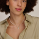 BLUSH 14k GG KLAVER 4 HANGER MET WIT PARELMOER 6096YMQ - 10068983