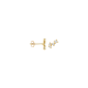 BLUSH 14k GG OORSTEKERS MET "ZIG ZAG" ZIRCONIAS 7373YZI - 10068984