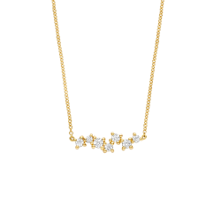 BLUSH 14k GG COLLIER MET ZIG-ZAG ZIRCONIAS 3191YZI - 10068987