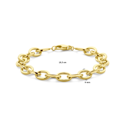 14k GG SCHAKEL ARMBAND 9x2mm 19,5cm - 10068992