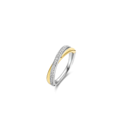 TI SENTO RING VERGULD MET ZIRCONIA - 1953ZY/54 - 10068993